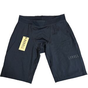 NEW Nobull Men's Black Compression Allday Boxer Brie 9" Inseam Med MSRP $58 NWT